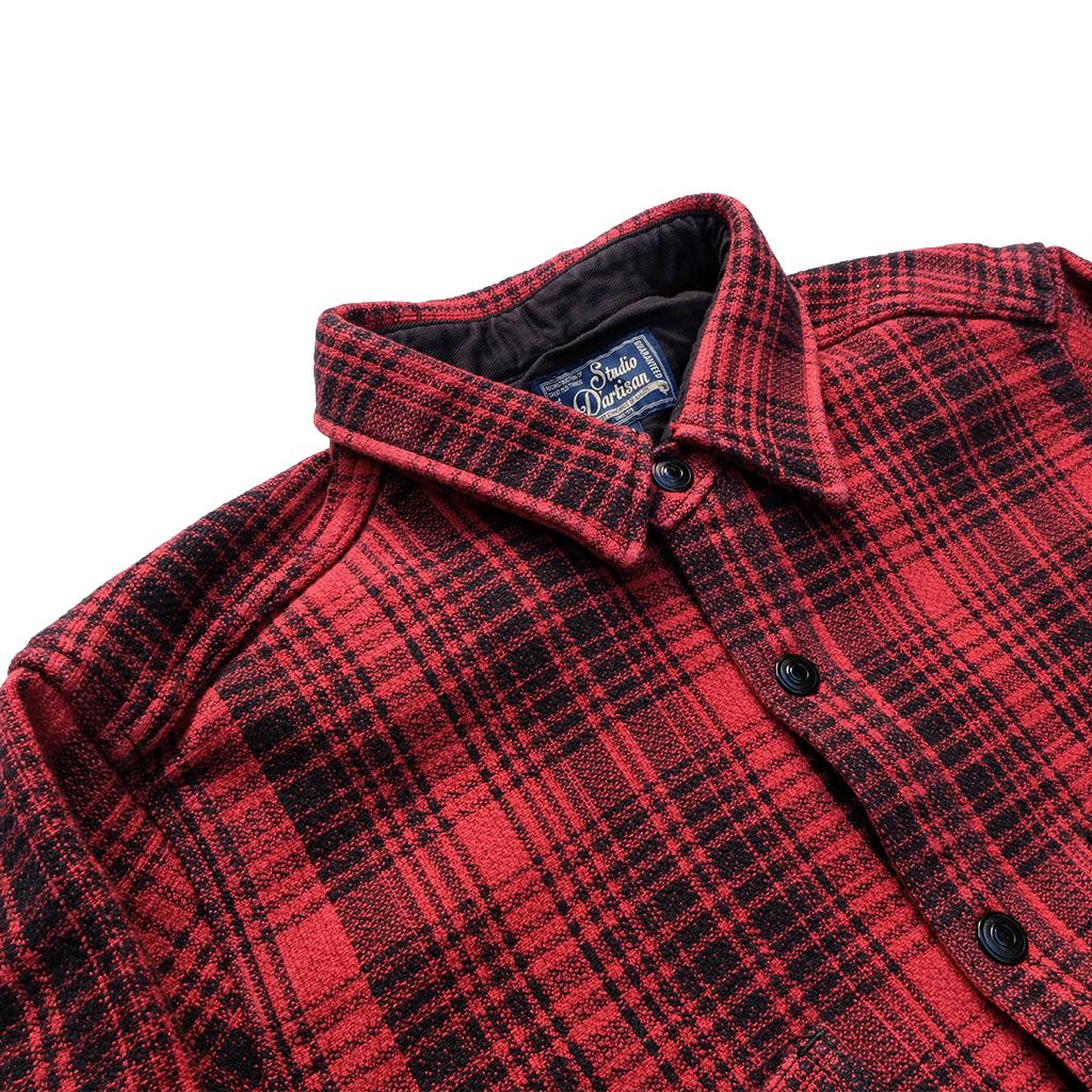 Studio D'Artisan "Hinode" Heavyweight Flannel Shirt