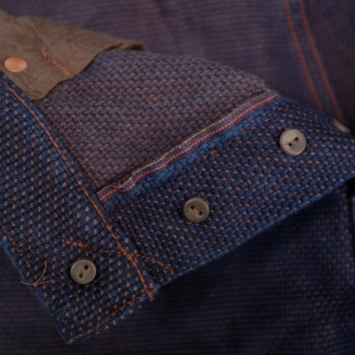 Studio D'Artisan "Kasezome" Indigo Kakishibu Sashiko Selvedge Pants (Relax Tapered)