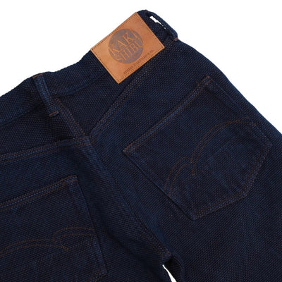 Studio D'Artisan Indigo Kakishibu Sashiko Selvedge Pants (Regular Straight)