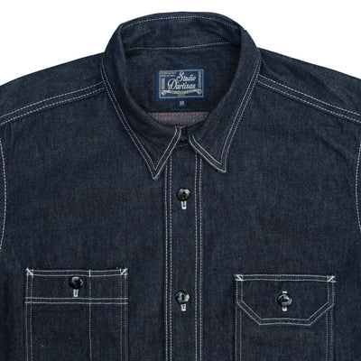 Studio D'Artisan Selvedge Denim Work Shirt