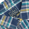 Studio D'Artisan Heavyweight Check Flannel Shirt (Blue)