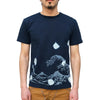 Studio D'Artisan "Mount Fuji" Indigo Bassen Tee