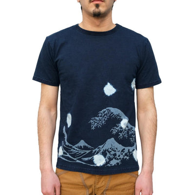 Studio D'Artisan "Mount Fuji" Indigo Bassen Tee