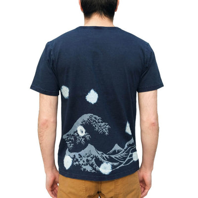 Studio D'Artisan "Mount Fuji" Indigo Bassen Tee