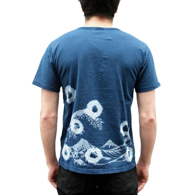 Studio D'Artisan "Mount Fuji" Light Indigo Bassen Tee