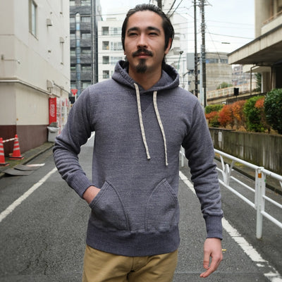 Studio D'Artisan Suvin Gold Hoodie (Heather Navy)