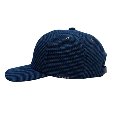 OD+FM Indigo Sashiko 6-panel Baseball Cap