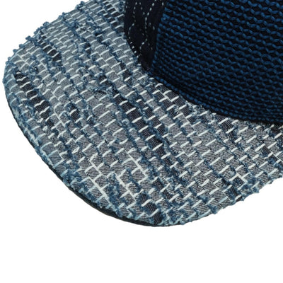 The Factory Made Distressed Multi 6-panel Sashiko Cap