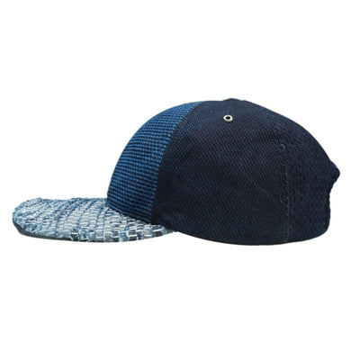 The Factory Made Distressed Multi 6-panel Sashiko Cap