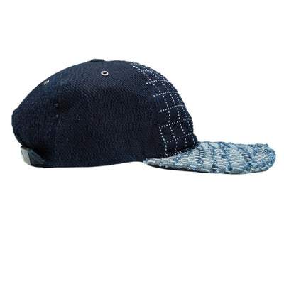 The Factory Made Distressed Multi 6-panel Sashiko Cap
