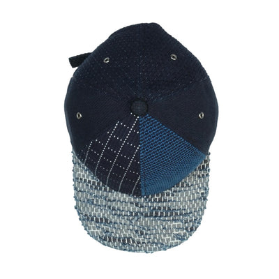 The Factory Made Distressed Multi 6-panel Sashiko Cap