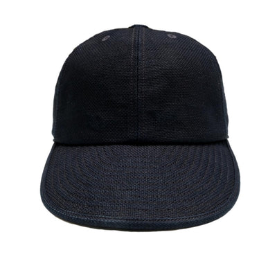 The Factory Made Sashiko 6-Panel Cap (Navy)