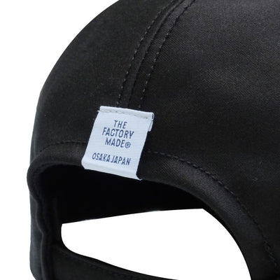 The Factory Made Giza Moleskin 6-Panel Cap (Black)