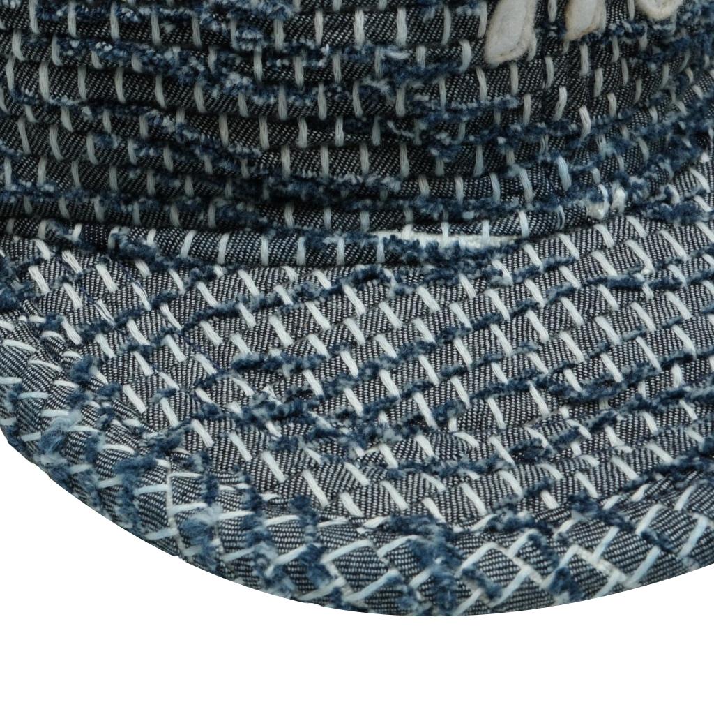 The Factory Made Boro Sashiko 6-Panel Cap (Navy) - Okayama Denim The Factory Made Boro Sashiko 6-Panel Cap (Navy) - Okayama Denim
