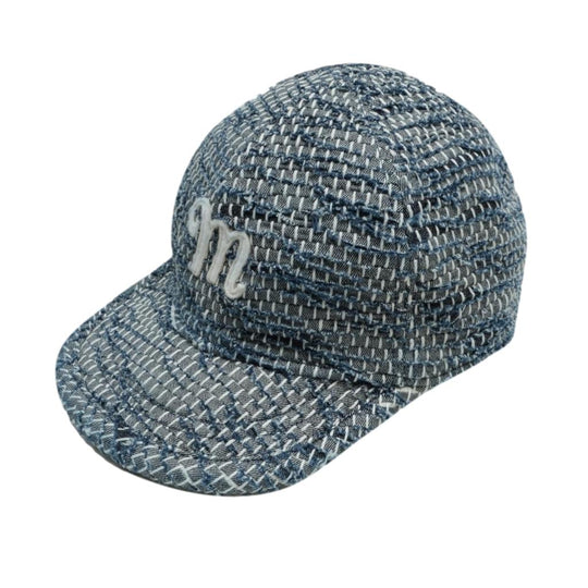 The Factory Made Boro Sashiko 6-Panel Cap (Navy)