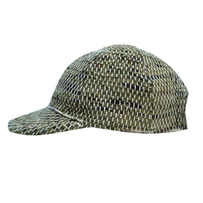 The Factory Made Boro Sashiko 6-Panel Cap (Khaki)