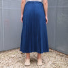 [Women's] Urvin Pleated Denim Skirt
