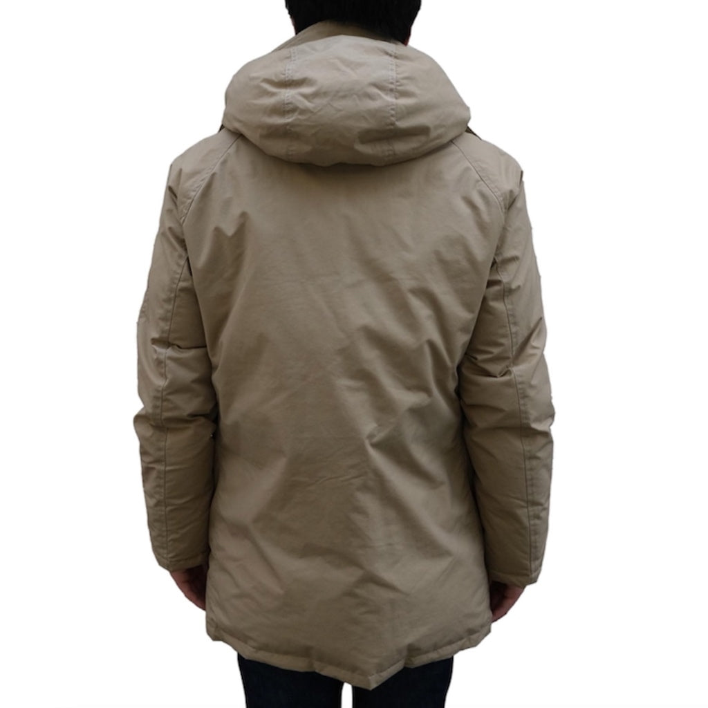 Zanter Down Parka Jacket (Beige) - Okayama Denim