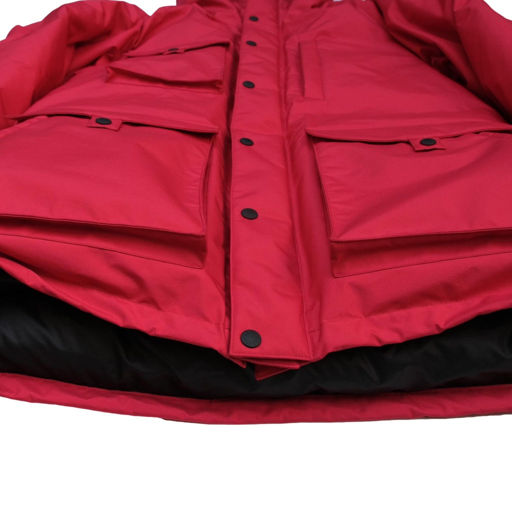 Zanter Antarctic Research Expedition Down Parka Jacket Red Okayama Denim