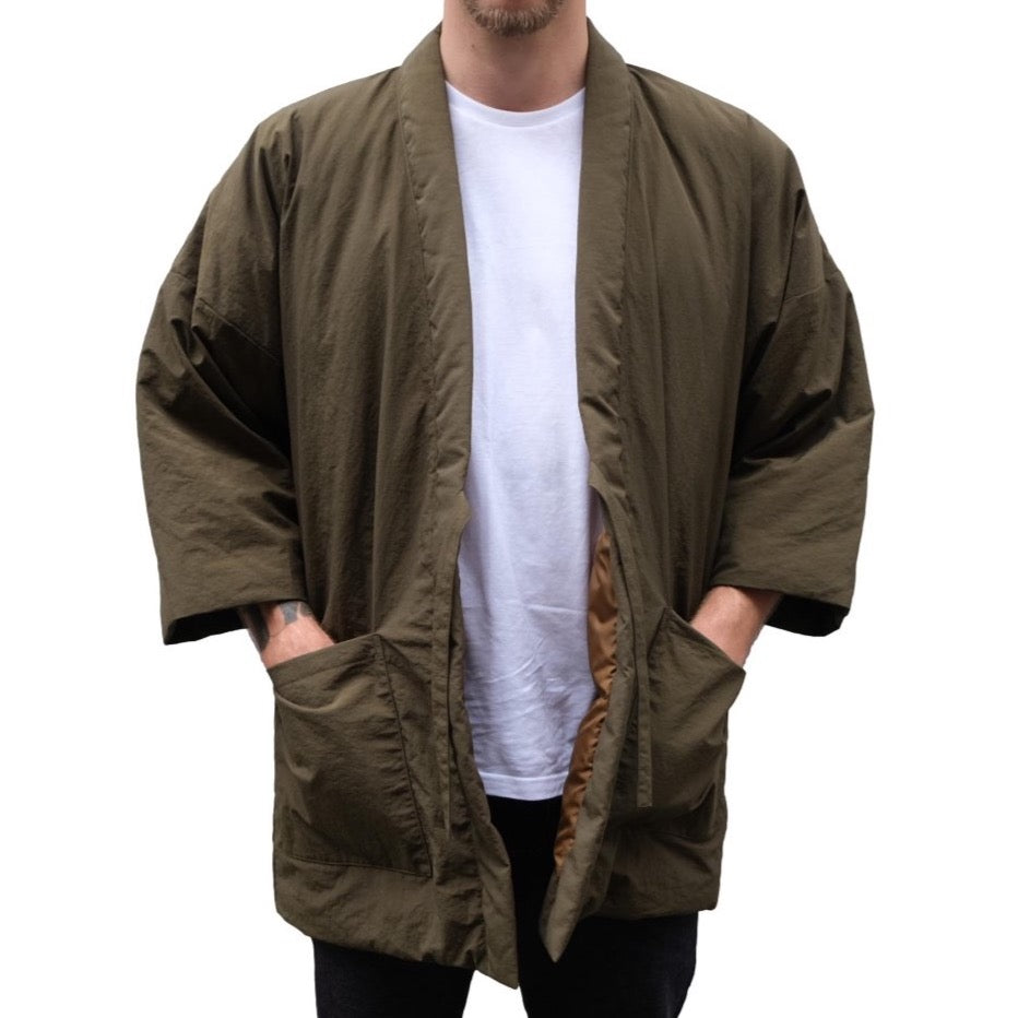Zanter Down Haori (Khaki) - Okayama Denim