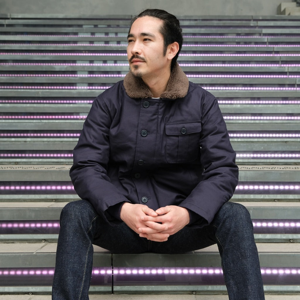 OVERDYED N-1 DECK JACKET (Navy) | N1デッキジャケット – FIDELITY