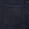 Momotaro Indigo Dyed Dobby Sashiko Vest - Okayama Denim Jacket - Selvedge