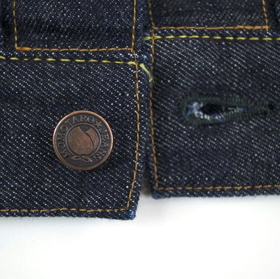 Momotaro 14.7oz. Deep Blue Denim Jacket - Okayama Denim Jacket - Selvedge