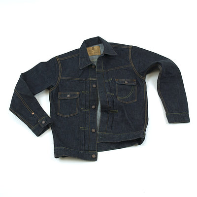 Momotaro 14.7oz. Deep Blue Denim Jacket - Okayama Denim Jacket - Selvedge