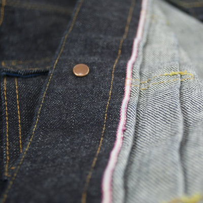 Momotaro 14.7oz. Deep Blue Denim Jacket - Okayama Denim Jacket - Selvedge