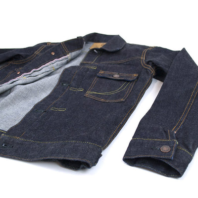 Momotaro 14.7oz. Deep Blue Denim Jacket - Okayama Denim Jacket - Selvedge